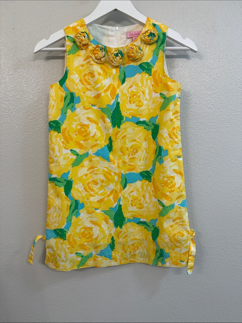 Lilly Pulitzer Girls "Mini Shift" Dress in First Impressions Sunglow - Sz 10